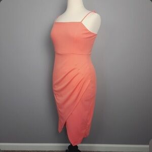 Laundry By Shelli Segal Coral Midi Dress